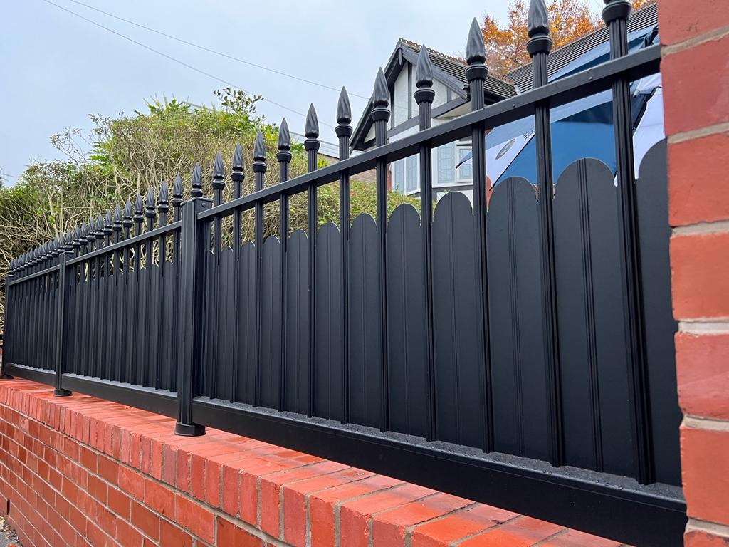 Black Traditional fence panelling
