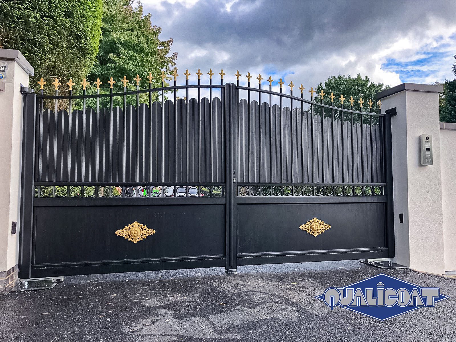 Aluminium Wrought Iron Effect Driveway Swing Gates