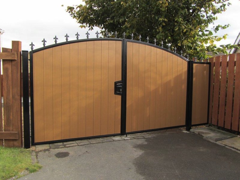 Composite Swing Gates are very heavy for driveway gates and requires lots of maintenance, they are not really suited for automation although can be made into electric gates