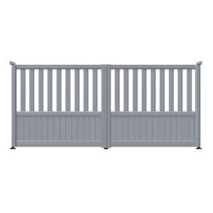 GARITA – Window Grey – Aluminium Swing Gate Window Grey Garita Aluminium Swing Gates
