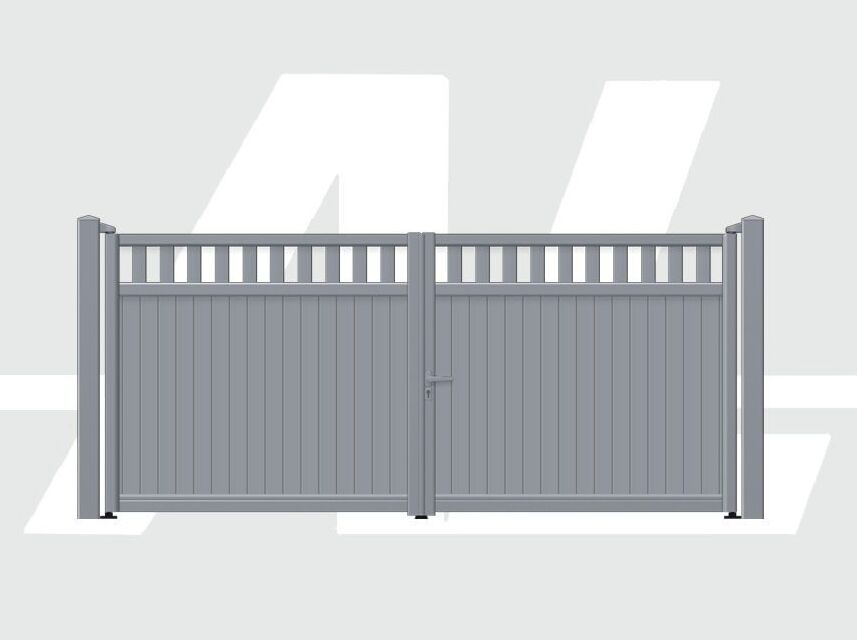 Seram Manual Aluminium Swing Gates Model Highlight