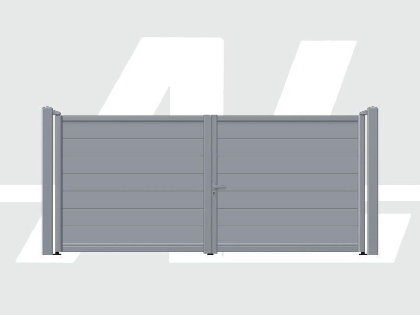 Mahe Aluminium Flat top Swing Gates