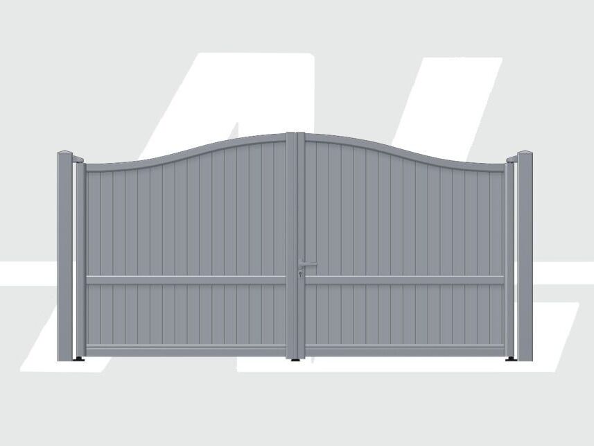 Limnos Aluminium swing gate model highlight