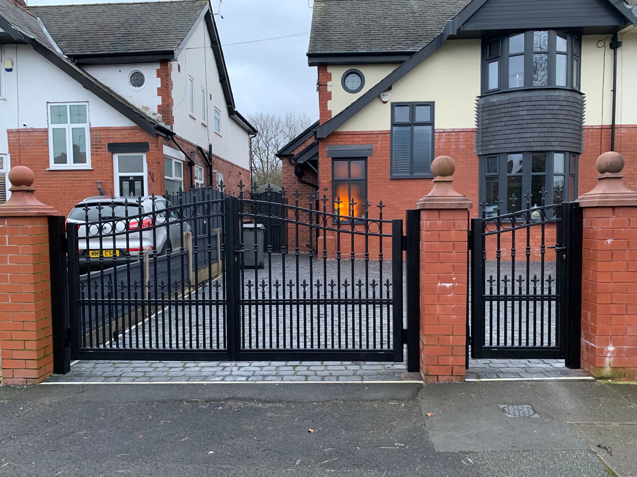 Wrought Iron Gates - made from aluminium from the traditional collection